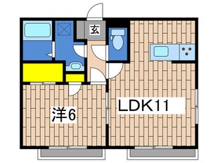 ヒルコートの物件間取画像